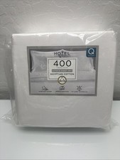 Hotel Signature Egyptian Cotton 400 TC 6-Piece Sheet Set White Queen