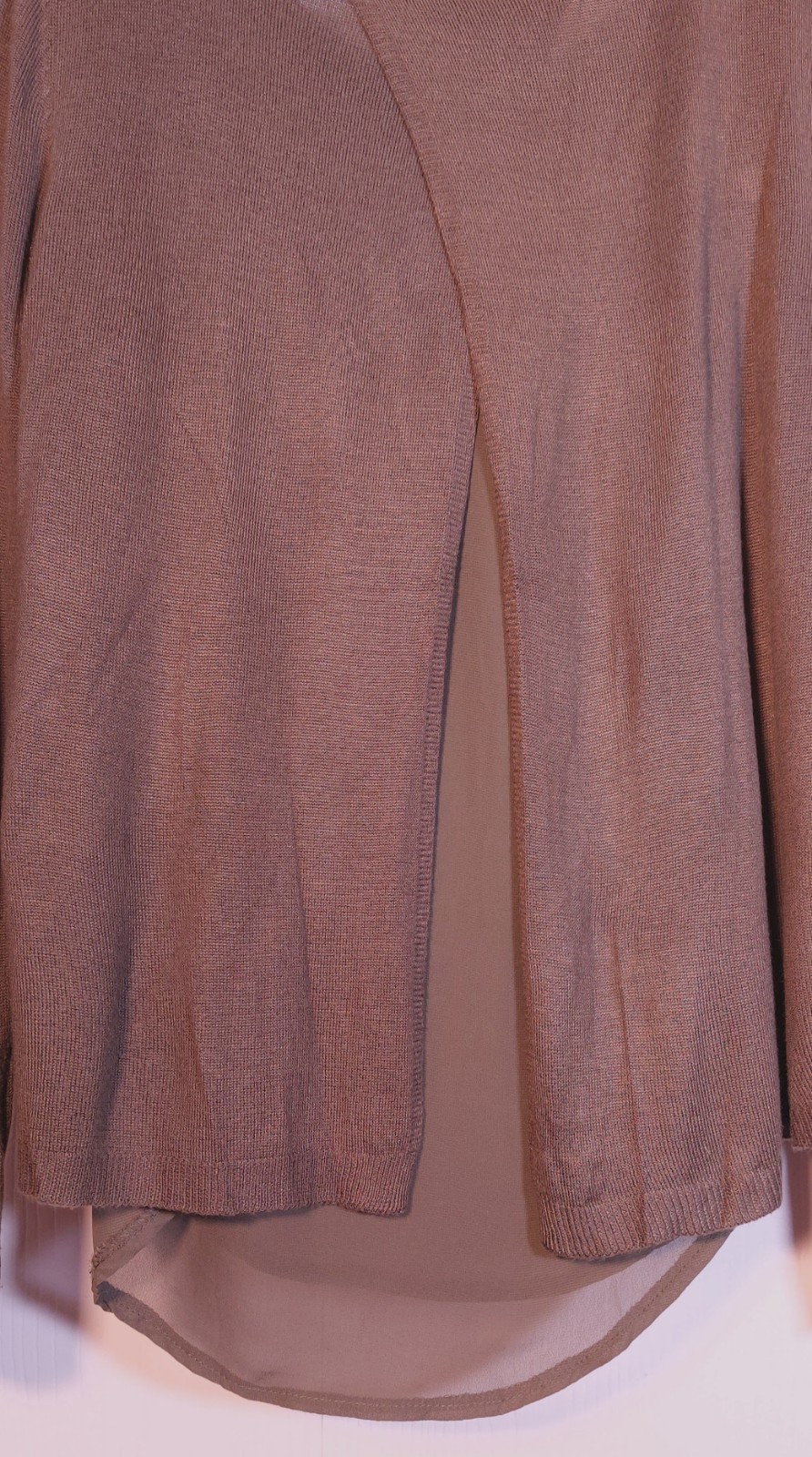 Verve Green Layered Split Back Size Medium Sweate… - image 6