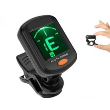 LCD Clip-on Chromatic Acoustic Electric Guitar Bass Ukulele Banjo Violin Tuner