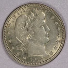 1912 Barber Silver Quarter 25C-AU+