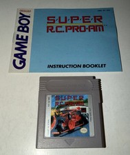 Super R.C. Pro-Am (Nintendo Game Boy, 1991) w/ Manual - Cleaned & Tested