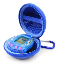 CASEMATIX Blue Clip-On Toy Travel Case Compatible with 3x3x2 inches,
