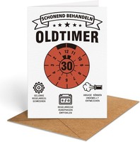 Geburtstagskarte Lustig Oldtimer Geschenk FüR Mann 30 Jahre
