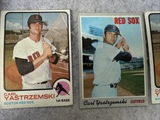 Carl Yastrzemski Boston Red Sox Lot of 5 Cards (1960-1970s)