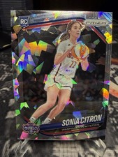 2025 Panini Prizm WNBA Sonia Citron Cracked Ice RC Mystics #122