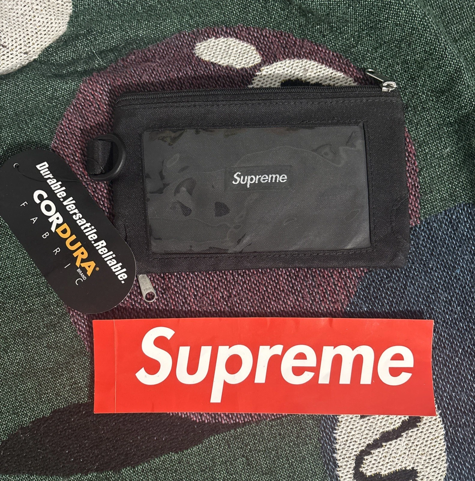 Pochette mobile Supreme noire FW16 neuve rare 2016 pochette mobile