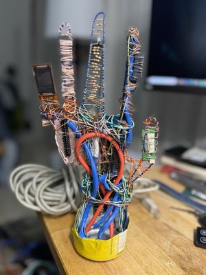 First right Hand Of Paren-Thesis - A Wire Sculpture Sold By The Artist