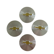 Chrome Wheel Center Caps 4pcs for Chevy Impala Cobalt Cruze Malibu Equinox