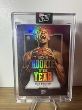 2023 Topps Now Victor Wembanyama Rookie Of The Year Gold Holo Foil- Sealed!