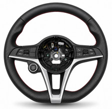 Alfa Romeo Giulia Steering Wheel Genuine OEM Retrimmed in New Leather 2016-2025