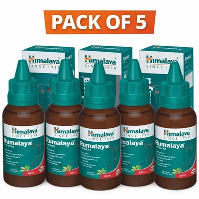 Himalaya Rumalaya Oil 60ml Helps maintain joint comfort Pack of 5 Free Shipping