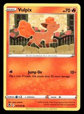 Vulpix 017/195 Swsh12: Spada e Scudo - Carta TCG Pokémon Regolare Tempesta Argento