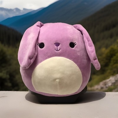 Squishmallow Bunny Rabbit Plush Easter 8  Purple Open Eyes Kellytoy 2019