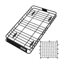 64 x 39 Inch Universal 300LB Heavy Duty Roof Rack Cargo with Cargo Net, Car T...