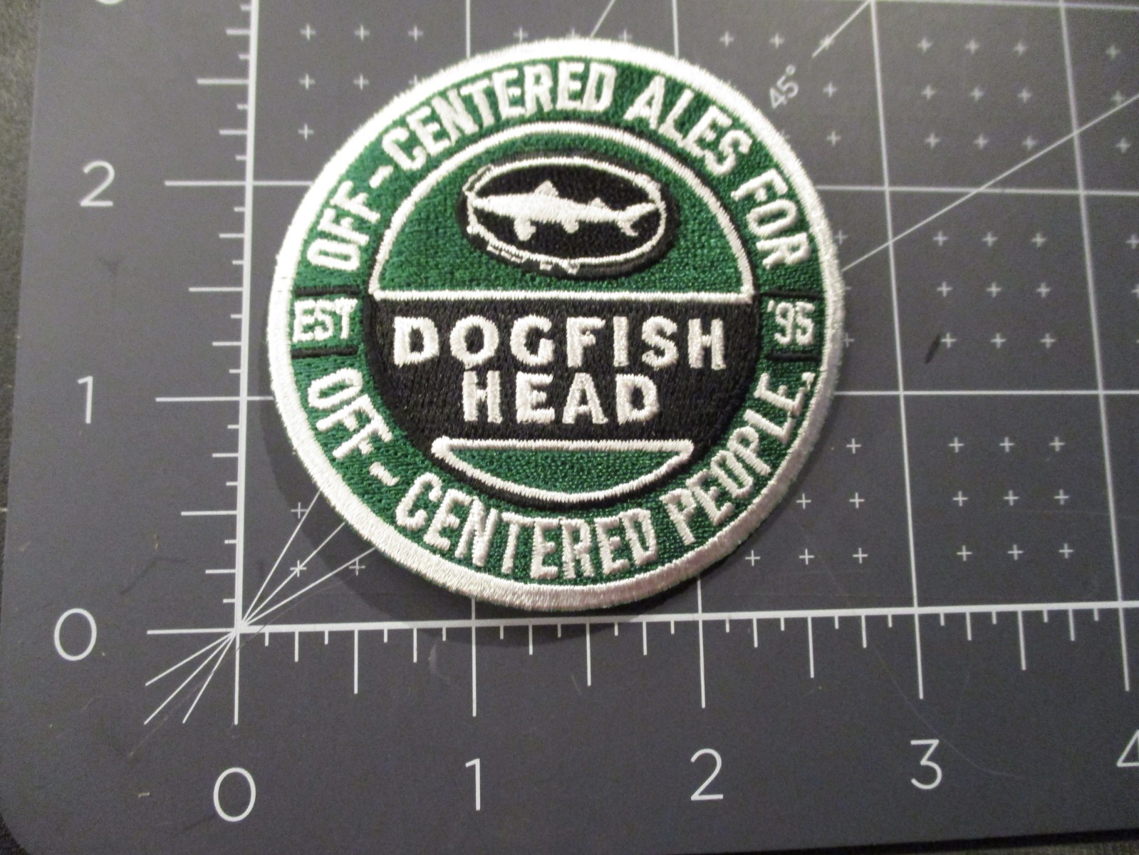 DOGFISH HEAD 60 90 120 min ipa off-cent PATCH iron on craft beer brewing brewery