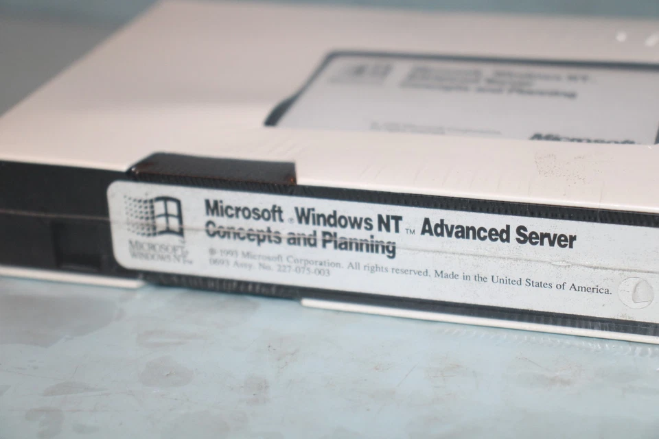 RARE Microsoft Windows NT Advanced Server Concept & Planning VHS TAPE "SEALED" - Image 4 of 4