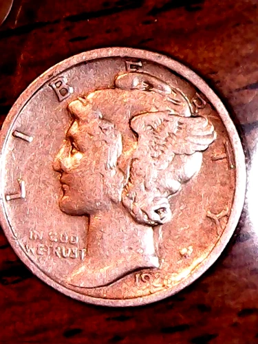 1920  SILVER MERCURY DIME - GRADES "VERY FINE"