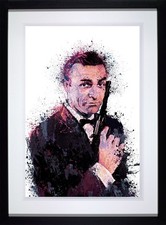 007 - With Love by Daniel Mernagh FRAMED. (James Bond, Sean Connery)