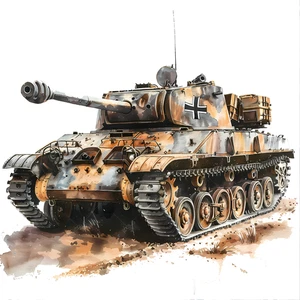 Military World War Tank Vehicle Self Adhesive Sticker