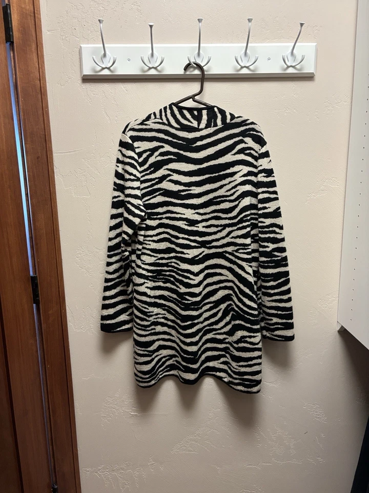 KASPER Animal Print Mezcla Lana Suéter Chaqueta XL Foto 4 de 4