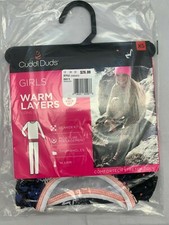 CUDDL DUDS Stars WARM LAYERS Top  Leggings 2 Pc Stretch PolyThermal Girl XS 4/5