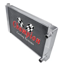 Discount Champion 28" Wide 3 Row Universal Series Radiator Dual Pass #UN28-DP