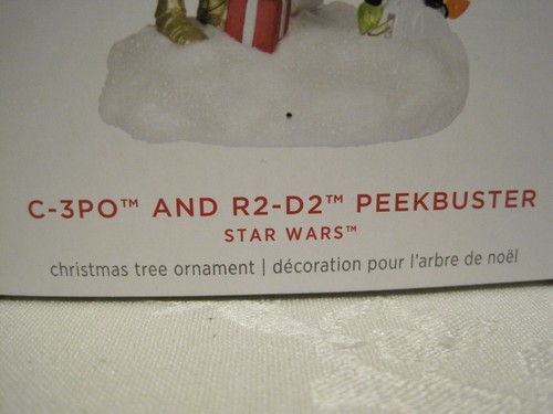2024 HALLMARK RECUERDO ORNAMENTO C-3PO & R2-D2 PEEKBUSTER MOVIMIENTO MÁGICO Y SONIDO - Imagen 4 de 12