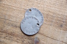 Relic WW2 RAC RTR dogtag Kings Own Royal Regiment WW2 number- BLACKSHAW 3716807