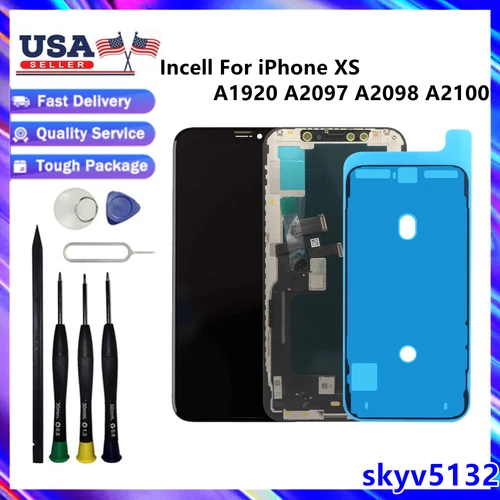 For iPhone XS A1920 A2097 A2098 A2100 LCD Display Touch Screen Incell Assembly
