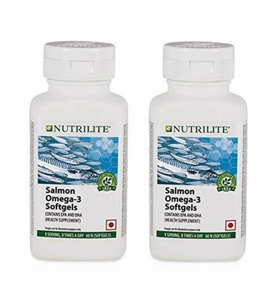 Paquete De 2 (60 N cápsulas) Nutrilite salmón Omega - 3-Envío Gratuito |  eBay