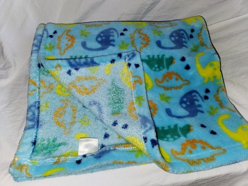 Baby Gear Blanket Soft Plush Lovey Dino Dinosaurs Yellow Orange - Picture 5 of 12