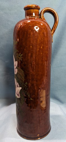 Vintage Glazed, Hand Painted Amsterdam Stoneware Jug / Gin Bottle with Handle - Picture 5 of 9