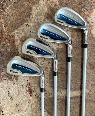 Wilson Progressive Men's Flex Stainless Steel Golf Clubs 7, 8, 9