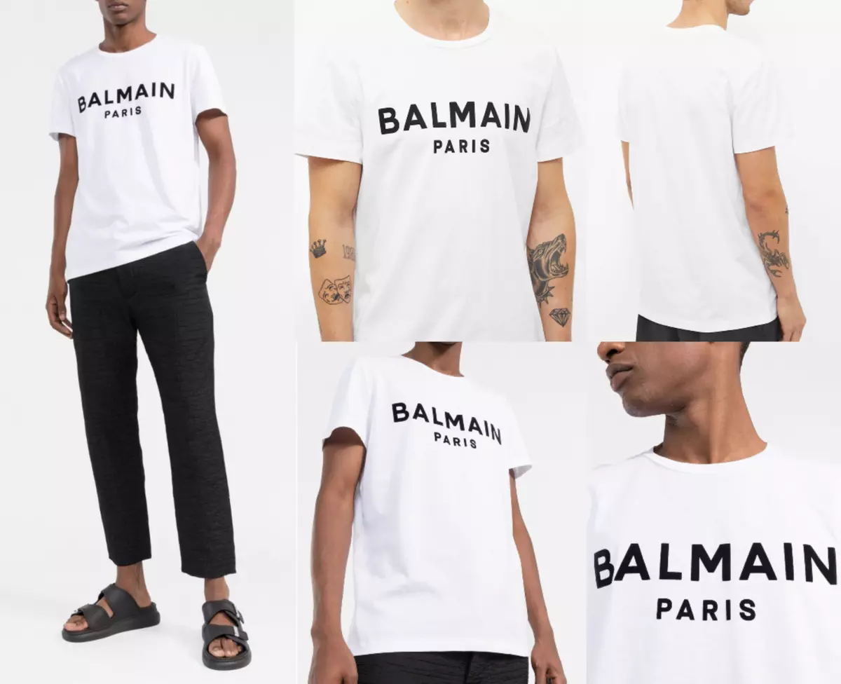 rækkevidde jeg behøver eksplicit Balmain Flocked Logo Straight Fit T-Shirt Paris Logo Tee Top New XL | eBay rækkevidde jeg behøver eksplicit Balmain Flocked Logo Straight Fit T-Shirt Paris Logo Tee Top New XL | eBay