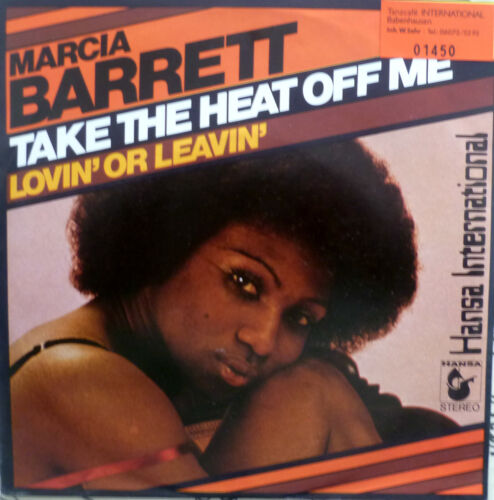 7" 1976 RARE MINT- ! MARCIA BARRETT (= BONEY M. ) Take The Heat Off Me - Afbeelding 1 van 1