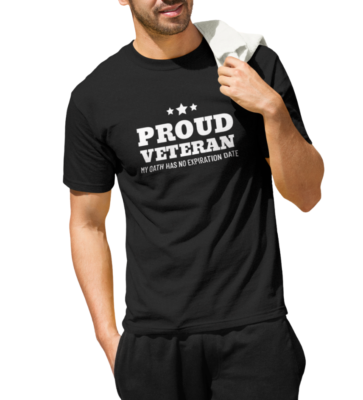 Proud Veteran Shirt US Patriotic Veterans Day American Hero 4th of July  Gift Tee - Main Image