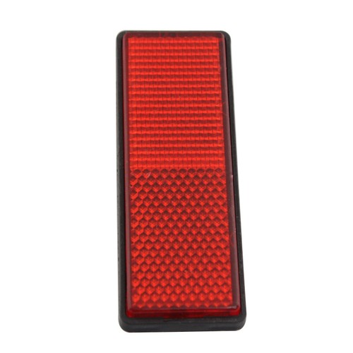 Universal Red Rear Warning Rectangle Reflector For Car Motorcycle ATV Dirt Bike - Picture 2 of 9