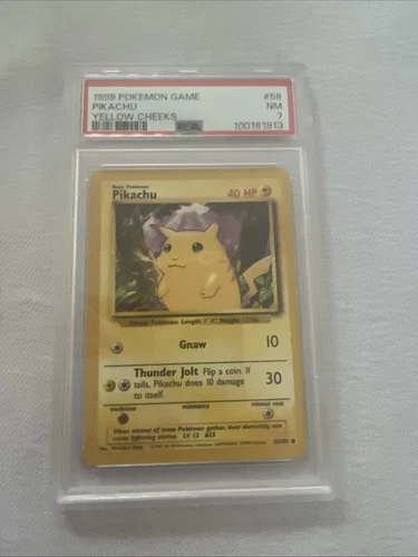 Pokémon TCG Pikachu Base Set 58/102 Regular 1999-2000 Wizards Base Set PSA 7