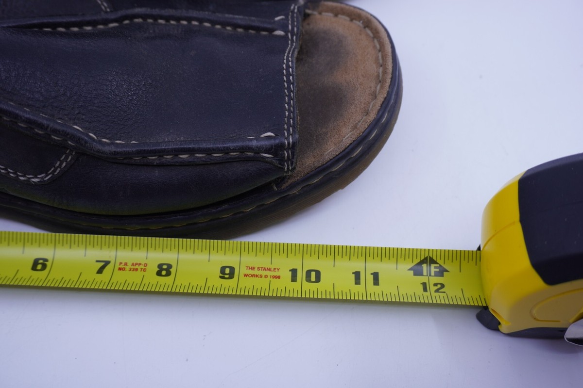 Vintage Dr Doc Martens Black Leather Sandals Slides Stitch  display picture 2