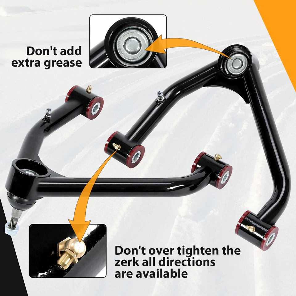 Front Upper Control Arms For 2-4" Lift For Chevy Silverado GMC Sierra 2014-2018 - Image 3 of 4
