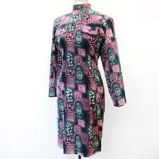 Vintage 80s Modest Long Sleeve Cotton Corduro...