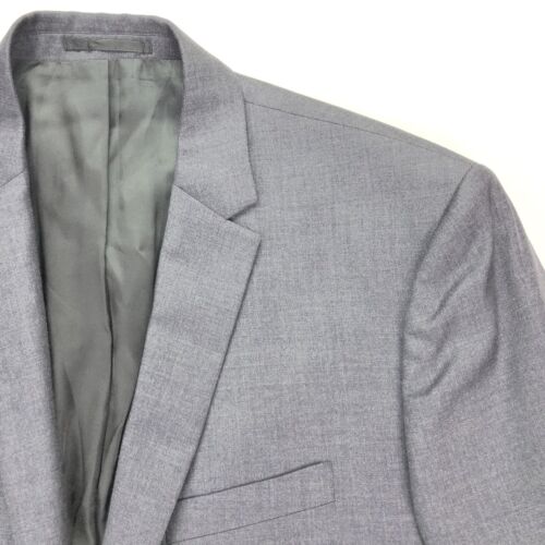 Blazer veste homme Theory 2 boutons gris 100 % laine mince • 46 long - Photo 1/8