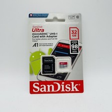 Genuine SanDisk Ultra 32 GB Class 10 - MicroSDHC Card - SDQUAR-016G-GN6MA 