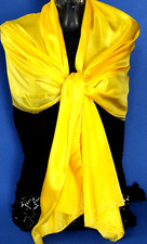 foulard grande PURA SETA 100% stola coprispalle sciarpa hijab tinta unita