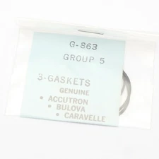 Genuine Bulova Accutron Gasket Ref #G-863 Group 5 Watch Part Pack Of 3 (C1D15)