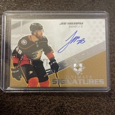 20-21 Upper Deck Ultimate Signatures Jani Hakanpaa Rookie AUTO RC - Ducks USR-JH