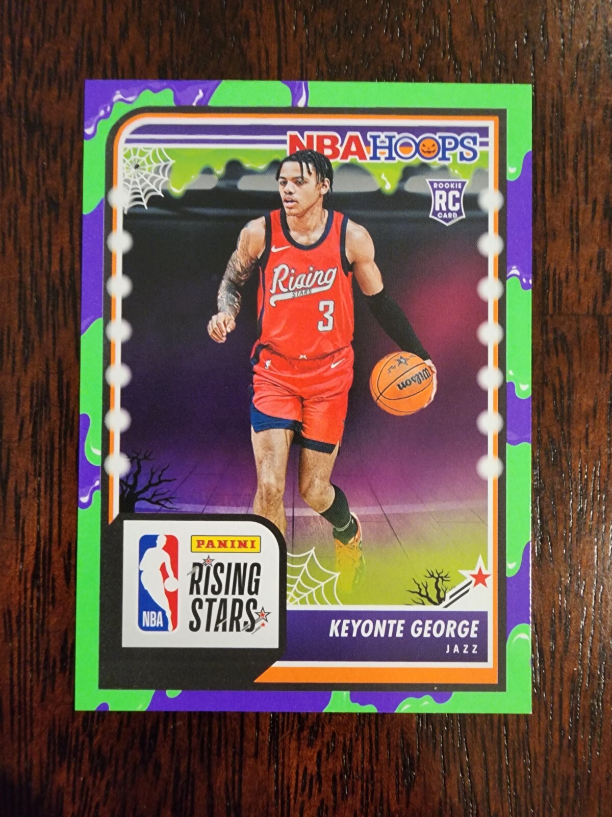 2023-24 Panini NBA Haunted Hoops Keyonte George RC GREEN SLIME PARALLEL #283