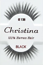 Christina #138 6,12 Pairs 100% Human Hair False Eyelashes 
