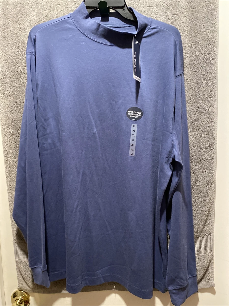 Big and tall top mock turtleneck shirt