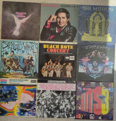 Job Lot of Vinyl Albums INC Steelers Wheel Ferguslie Pk AND 8 OTHERS 1st press